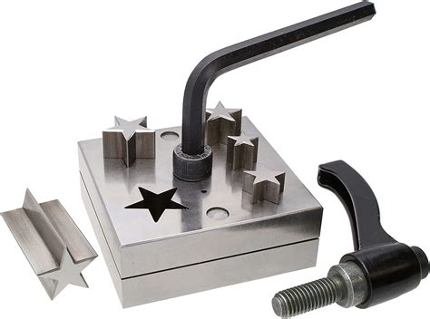 The Beadsmith Steel Star Disc Cutter Set with 5 Punches and 